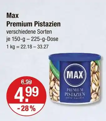 V Markt Max premium pistazien Angebot