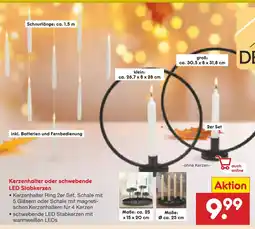 Netto Marken-Discount Kerzenhalter oder schwebende led stabkerzen Angebot