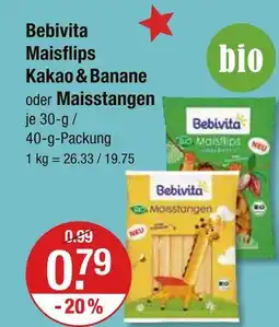 V Markt Bebivita maisflips kakao & banane Angebot