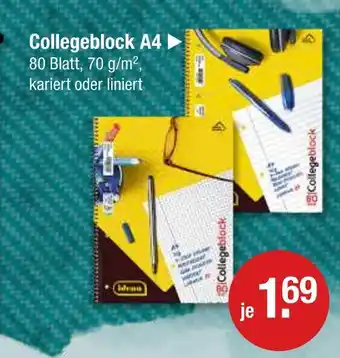 V Markt Idena collegeblock a4 Angebot