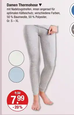 V Markt Damen thermohose Angebot