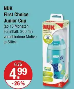V Markt Nuk first choice junior cup Angebot
