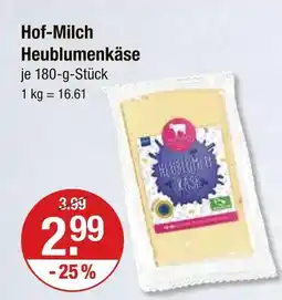 V Markt Hof-milch heublumenkäse Angebot