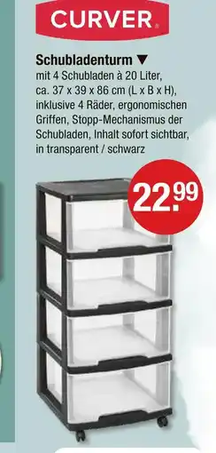 V Markt Curver schubladenturm Angebot