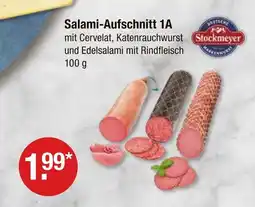 V Markt Stockmeyer salami-aufschnitt 1a mit cervelat Angebot