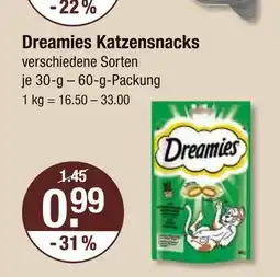 V Markt Dreamies katzensnacks Angebot