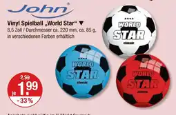 V Markt John vinyl spielball „world star“ Angebot