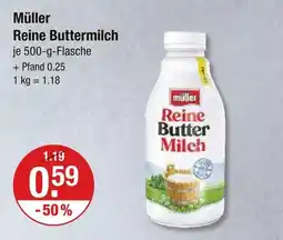 V Markt Müller reine buttermilch Angebot