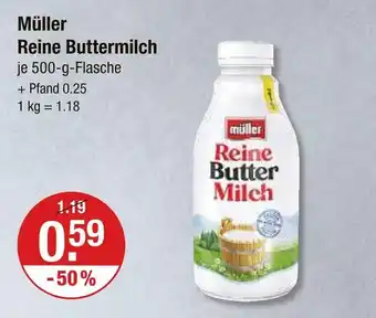 V Markt Müller reine buttermilch Angebot