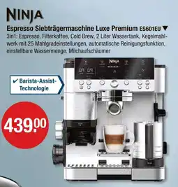 V Markt Ninja espresso siebträgermaschine luxe premium es601eu Angebot