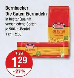 V Markt Bernbacher die guten eiernudeln Angebot