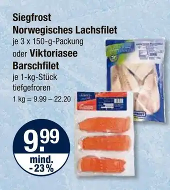 V Markt Siegfrost norwegisches lachsfilet Angebot