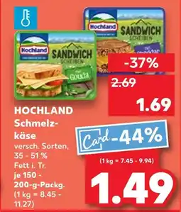 Kaufland Hochland schmelzkäse sandwich scheiben Angebot