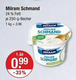 V Markt Milram schmand Angebot