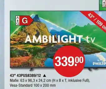V Markt Philips ambilight tv Angebot