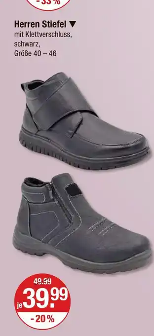 V Markt Herren stiefel mit klettverschluss Angebot