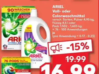 Kaufland Ariel vollwaschmittel pulver Angebot