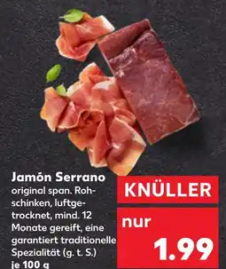 Kaufland Jamón serrano Angebot