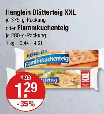 V Markt Henglein blätterteig xxl Angebot