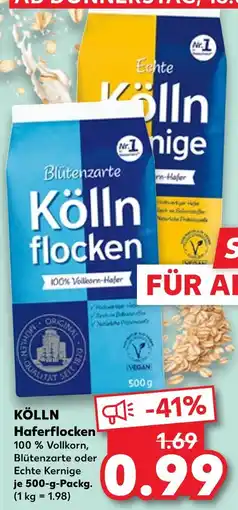 Kaufland Kölln blütenzarte haferflocken Angebot