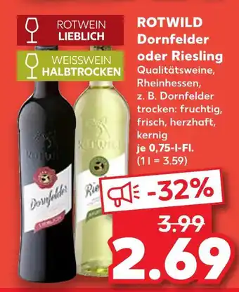 Kaufland Rotwild dornfelder Angebot