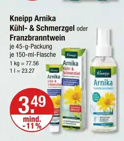 V Markt Kneipp arnika kühl- & schmerzgel Angebot