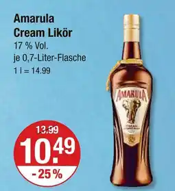 V Markt Amarula cream likör Angebot