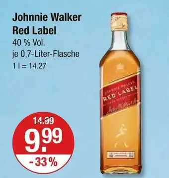 V Markt Johnnie walker red label Angebot