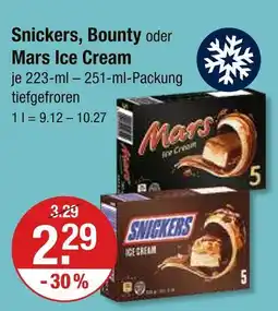 V Markt Snickers ice cream Angebot