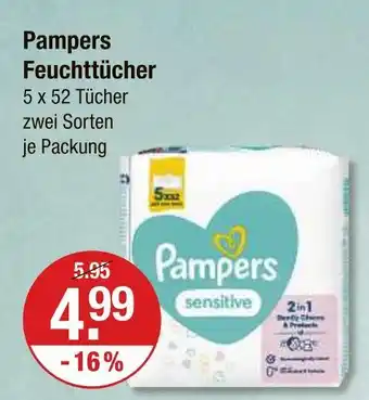 V Markt Pampers feuchttücher sensitive Angebot
