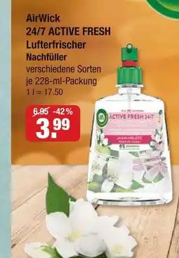 V Markt Airwick 24/7 active fresh lufterfrischer nachfüller Angebot