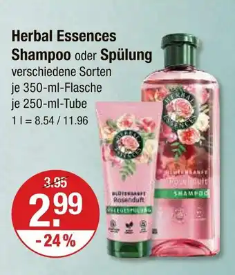 V Markt Herbal essences shampoo Angebot