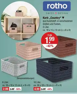 V Markt Rotho korb 'country' Angebot