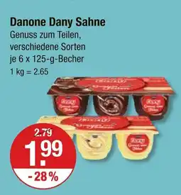 V Markt Danone dany sahne Angebot