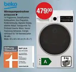 V Markt Beko wärmepumpentrockner Angebot