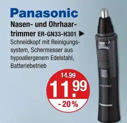 V Markt Panasonic nasen- und ohrhaartrimmer er-gn33-h301 Angebot