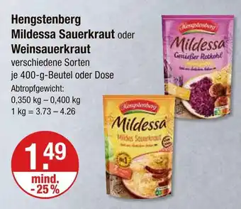 V Markt Hengstenberg mildessa sauerkraut Angebot