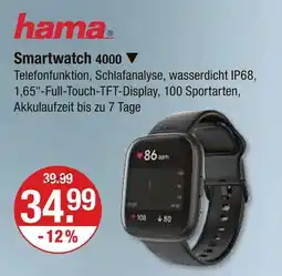 V Markt Hama smartwatch 4000 Angebot