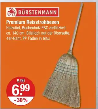 V Markt Bürstenmann premium reissstrohbesen Angebot