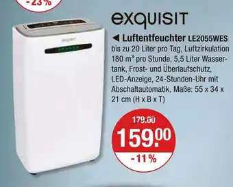 V Markt Exquisit luftentfeuchter le2055wes Angebot