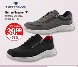 V Markt Tom tailor herren sneaker schwarz Angebot