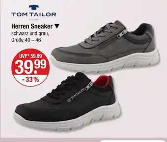 V Markt Tom tailor herren sneaker schwarz Angebot