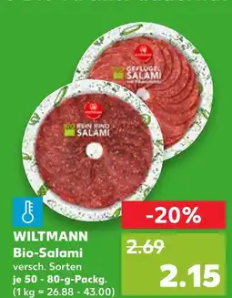 Kaufland Wiltmann bio-salami rind Angebot