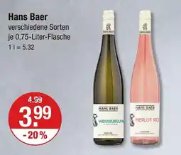 V Markt Hans baer weissburgunder Angebot