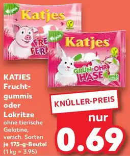 Kaufland KATJES Fruchtgummis oder Lakritze Angebot