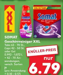 Kaufland Somat geschirrreiniger xxl tabs Angebot
