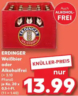 Kaufland ERDINGER Weißbier oder Alkoholfrei Angebot