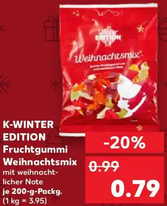 Kaufland K-WINTER EDITION Fruchtgummi Weihnachtsmix Angebot