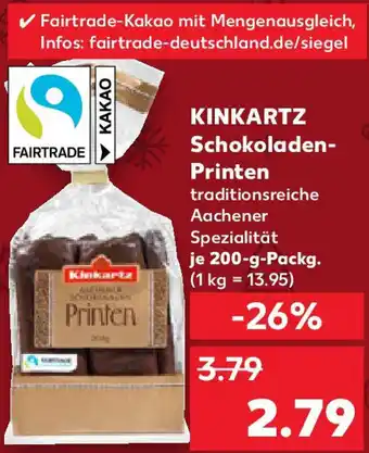 Kaufland KINKARTZ Schokoladen Printen Angebot