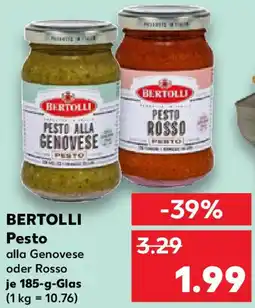Kaufland BERTOLLI Pesto Angebot